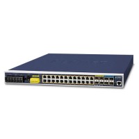 PLANET IGS-6325-24P4X  Industrial L3 24-Port 10/100/1000T 802.3at PoE + 4-Port 10G SFP+ Managed Ethernet Switch (-40~75 degrees C)